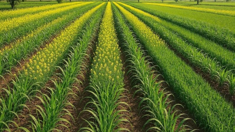 गन्ने की खेती का कैलेंडर 2026: बम्पर पैदावार पाने का सबसे सफल तरीका गन्ने के साथ सरसों और गेहूं की अंतःफसलीय खेती