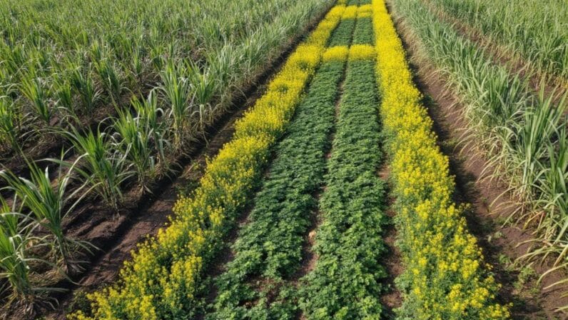 गन्ने की खेती से बढ़ाएं अपना मुनाफा: 150 टन प्रति हेक्टेयर पैदावार पाने का गुप्त तरीका गन्ने के साथ आलू और सरसों की अंतःफसलीय खेती