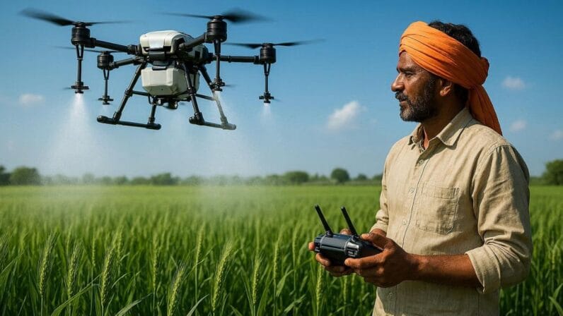 बजट 2026 में कृषि अनुसंधान और ड्रोन तकनीक को बढ़ावा।