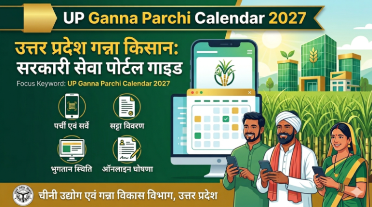 UP Ganna Parchi Calendar 2026 आधिकारिक विभागीय सेवा गाइड
