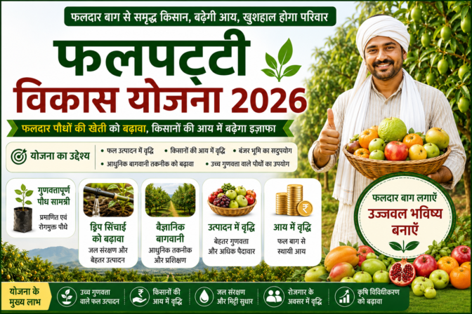 फलपट्टी विकास योजना 2026 की पूरी जानकारी, पात्रता, लाभ और आवेदन प्रक्रिया
